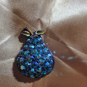 Vintage Aurora Borealis Pear Pin